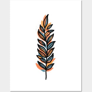 Change of Seasons || Minimal Leaf Posters and Art